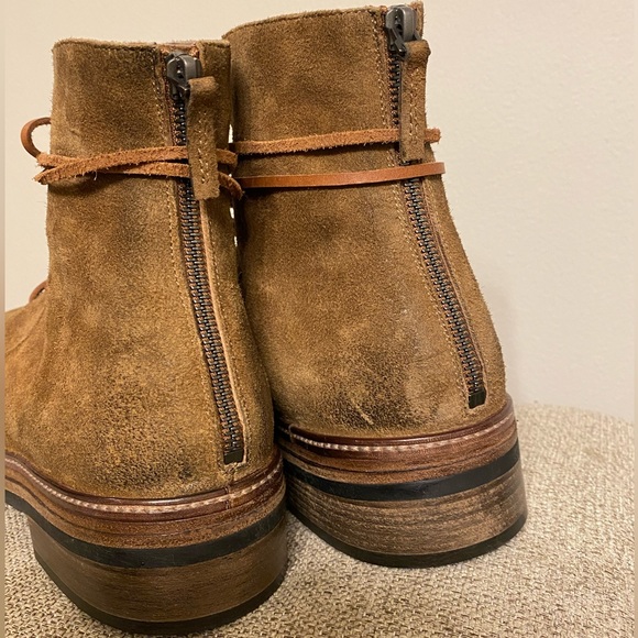 $1,245 Marsèll Men’s suede lace-up boots in Chestnut - Picture 13 of 16